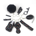 Self Defense Alarm Pompom Keychain Outdoor Safety 10 Pack 38