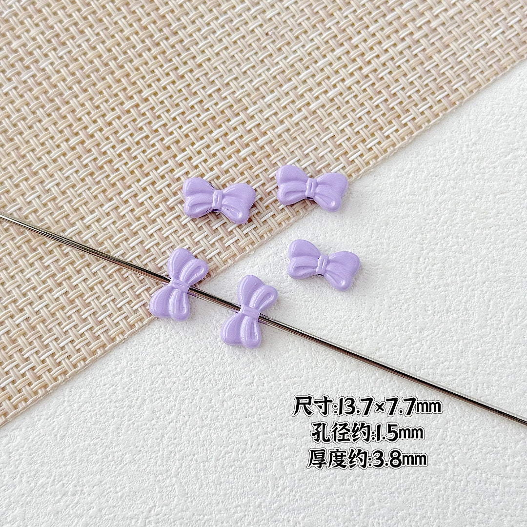 Baking Painted Christmas Tree and Bells Metal Beads 20pcs Festive Colors 7