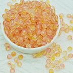Frosted Round Glass Beads 6mm Colorful Speckled Matte Finish 50pcs 33