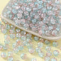 Crackle Round Glass Beads 10mm Vibrant Colors Sparkling Texture 100pcs 17