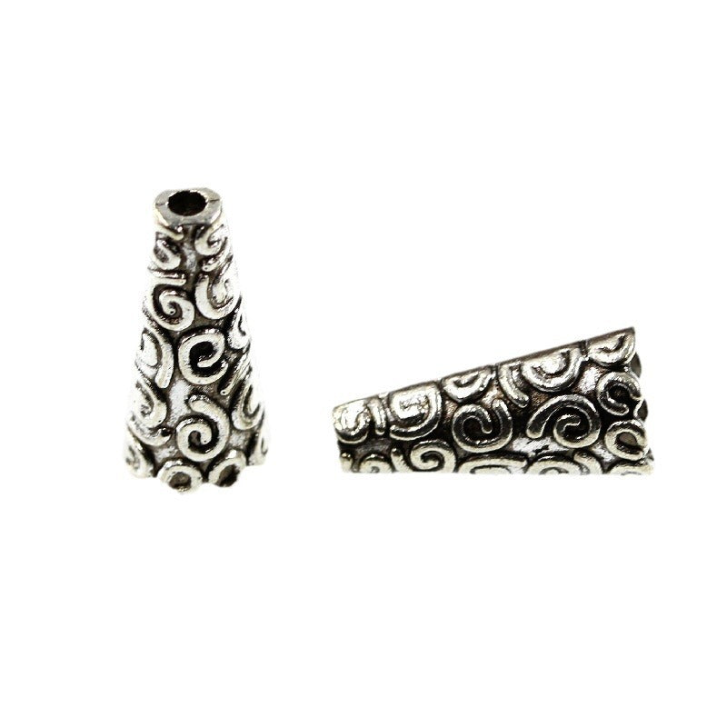 Cone Metal Beads 18mm Vintage Tibetan Alloy 100pcs 5