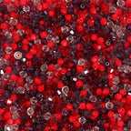 Seed Glass Beads 4mm Colored Transparent Faceted 200pcs 6