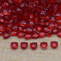Gradient Tulip Petals Leaves Glass Beads Petal 9mm Leaf 14mm 100pcs 16