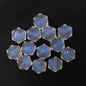 Transparent Aurora Laser Acrylic Beads Iridescent Mixed Shapes 2pcs 20