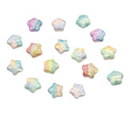 Oil Painting Star Resin Beads 19mm Iridescent Pastel 1pc 5