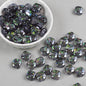 Shimmer Clover Resin Beads 12mm Iridescent Sparkle 10pcs 15
