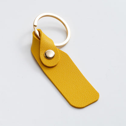 Alien Leather Keychain with Gold Rivet Accent Colorful 11