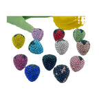 Strawberry Polymer Rhinestone Beads 17mm Colorful Mixed 10pcs 5
