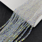 Faceted Transparent Glass Beads 8mm Clear Iridescent 480pcs 10 Strands