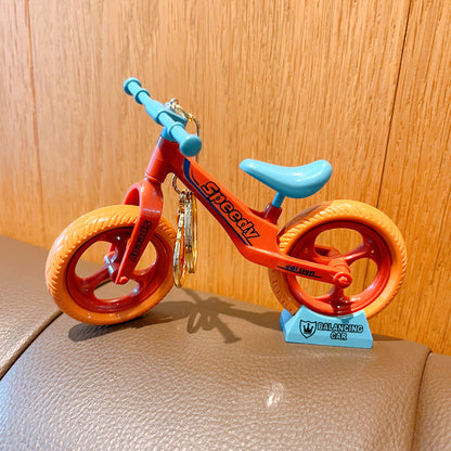 Plastic Bicycle Couple Keychain Lightweight Durable Pastel Colors 7