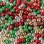 Glossy Christmas Series Acrylic Beads 6mm CCB Plastic 200pcs