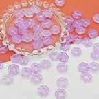 Sunflower Glass Beads 14mm Translucent Mixed Colors 25pcs 13
