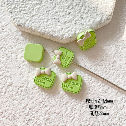 Candy Clown Metal Beads Colorful Painted Alloy 10pcs 5