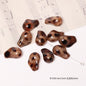 Leopard Pattern Geometric Shape Acrylic Beads Wild Animal Print 10pcs 2