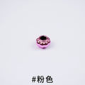 Acrylic Large Hole Spacer Beads 13mm UV Plating 100pcs 5