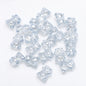 Electroplated Bear Glass Beads 12mm 14mm Mixed Metallic Colors 20pcs 12