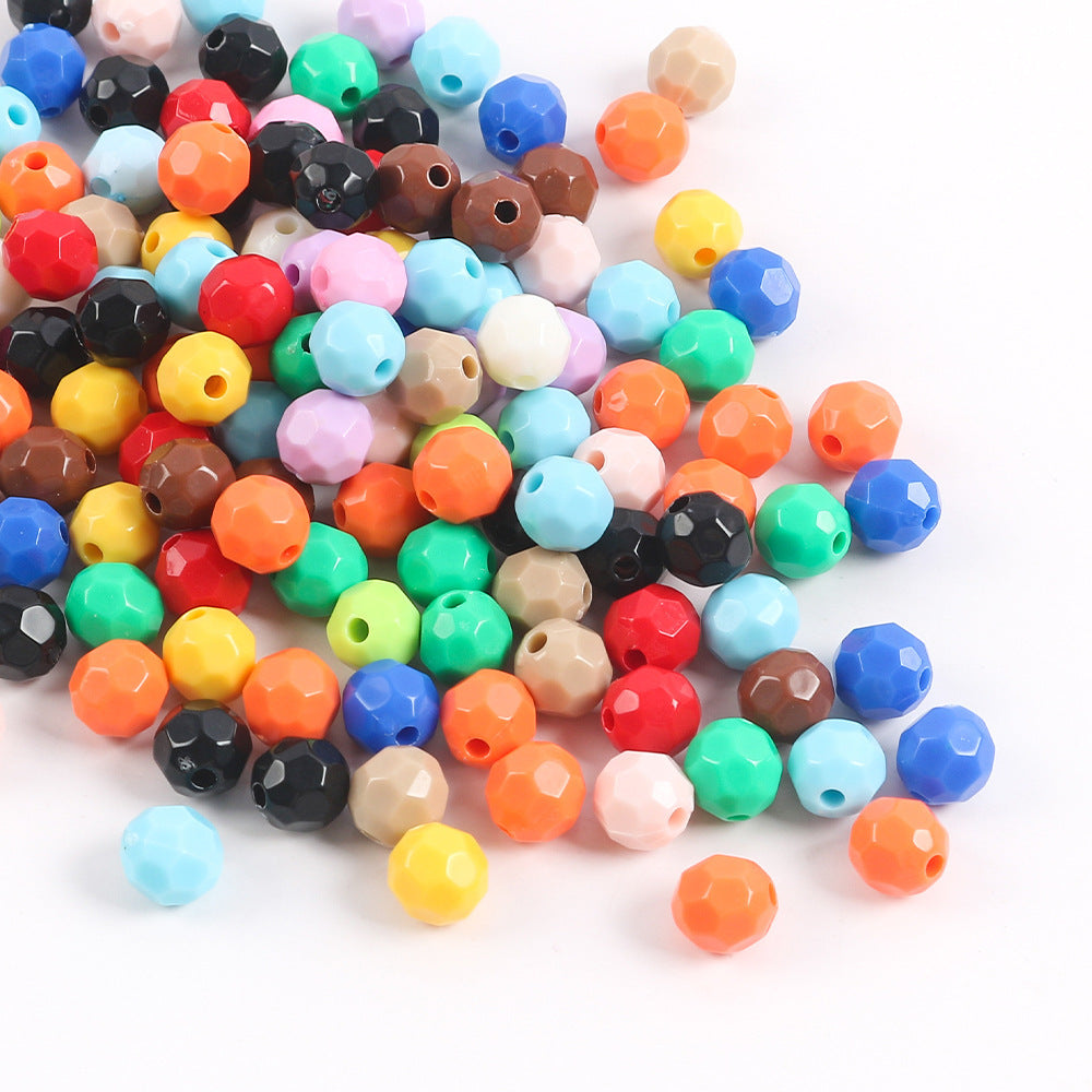 Glow Faceted Acrylic Beads 7mm Glow In The Dark 150pcs 12