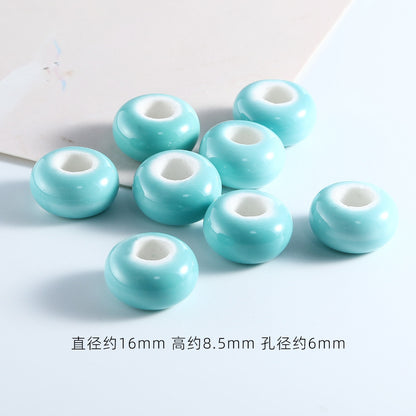 Ceramic Round Spacer Beads 16mm Solid Color 20pcs 13