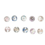 Clear Sea Snail Resin Beads 16mm Round Natural Shell 10pcs 4