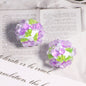 Embellished Bubblegum Beads 20mm Crystal Rose Polymer Clay 5pcs 14