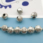 Christmas Series Large Hole Metal Beads Silver Tone Zinc Alloy 1pc 9