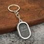 Photo Frame Couple Keychain Zinc Alloy Polished Silver Modern Square 8