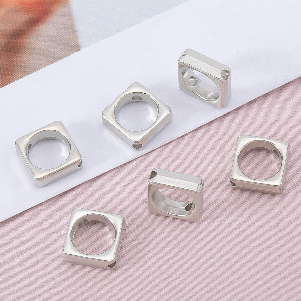 Hollow Geometry Acrylic Beads CCB Plastic Star Heart Flower 100pcs 7