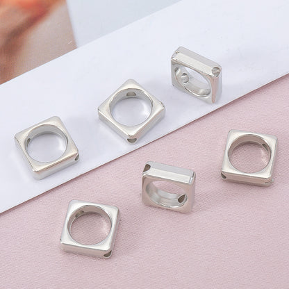 Hollow Geometry Acrylic Beads CCB Plastic Star Heart Flower 100pcs 7