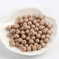 Solid Color Round Acrylic Beads 6mm Glossy Finish 600pcs 24