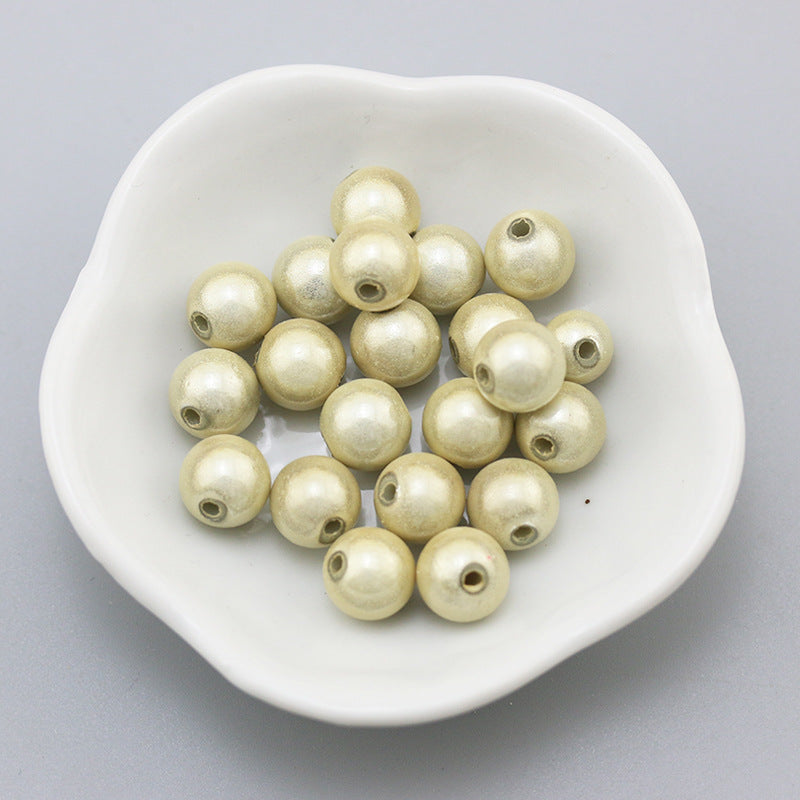 Glossy Metallic Round Acrylic Beads 10mm Colorful Assorted 50pcs 22
