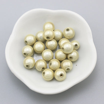 Glossy Metallic Round Acrylic Beads 10mm Colorful Assorted 50pcs 22