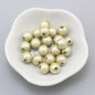 Glossy Metallic Round Acrylic Beads 10mm Colorful Assorted 50pcs 22