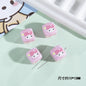 Printed Acrylic Square Beads 15mm Sanrio Pastel Colors 10pcs 18