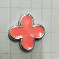 Clover Enamel CCB Plastic Acrylic Beads 30mm Glossy Gold Outline 50pcs 6
