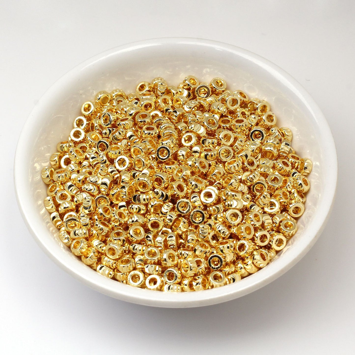 Brass Gear Pattern Spacer Beads 3-8mm 100pcs 6