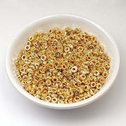 Brass Gear Pattern Spacer Beads 3-8mm 100pcs 6