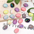Plating Flat Pumpkin Acrylic Beads 13x17mm UV Solid Color 100pcs 4