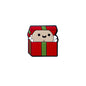 Silicone Focal Beads Christmas Gift Box with Playful Faces 20pcs 6