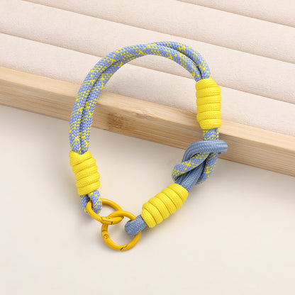 Patterned Macrame Dual Ring Phone Charm Polyester 33cm 2pcs 18