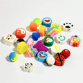 Slice Clay Beads 10mm Multicolor Hearts Flowers Stars Fruit 100pcs 6