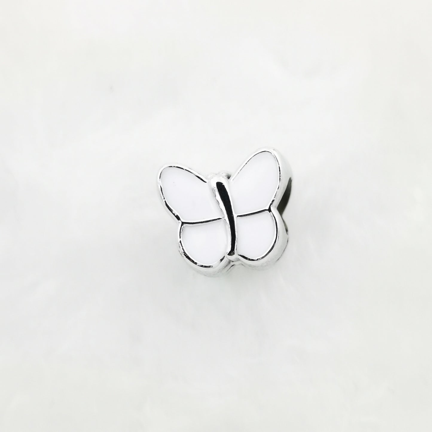 Butterfly Enamel CCB Plastic Acrylic Beads 11mm 50pcs 10