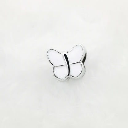 Butterfly Enamel CCB Plastic Acrylic Beads 11mm 50pcs 10