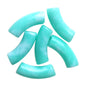Halo Elbow Tube Acrylic Beads 36mm Glossy Curved Mixed Colors 50pcs 14