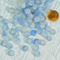 Frosted Round Glass Beads 6mm Colorful Speckled Matte Finish 50pcs 25