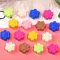 Painted Smiley Face Sunflower Acrylic Beads 19mm Colorful Glossy 50pcs 4
