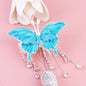 Butterfly Metal Beads 64mm Chunky Tassel Enamel Alloy 3pcs 8