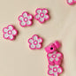 Flower Metal Beads 10mm Baking Painted Two-Color Zinc Alloy 10pcs 15