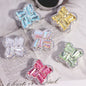 Rhinestone Paved Four-leaf Clover Rhinestone Beads 16mm Alloy 3pcs 12