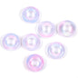 Glass Circle Spacer Beads 10mm Transparent 50pcs 13
