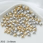 Acrylic Metallic Spacer Beads Gold and Silver 50pcs 6